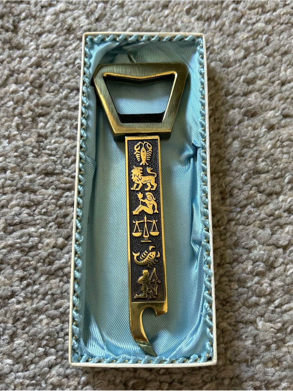 Gold-Tone Zodiac Bottle Opener - Kitchen Accessory